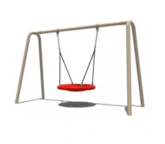 Columpio inclusivo con asiento de nido